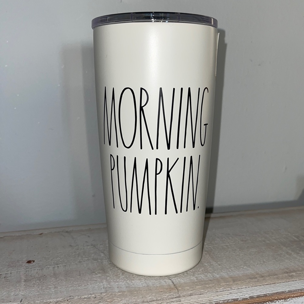 Rae Dunn Morning Pumpkin tumbler